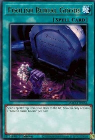 Foolish Burial Goods Maximum Gold Yu-Gi-Oh! card