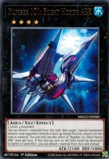 Number 101 Silent Honor ARK Maximum Gold Yu-Gi-Oh! card