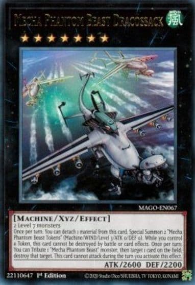 Mecha Phantom Beast Dracossack Maximum Gold Yu-Gi-Oh! card