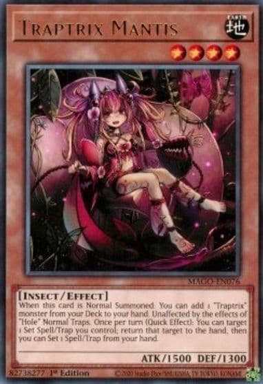 Traptrix Mantis Maximum Gold Yu-Gi-Oh! card