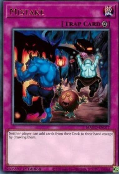 Mistake Maximum Gold Yu-Gi-Oh! card