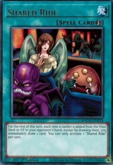 Shared Ride Maximum Gold Yu-Gi-Oh! card