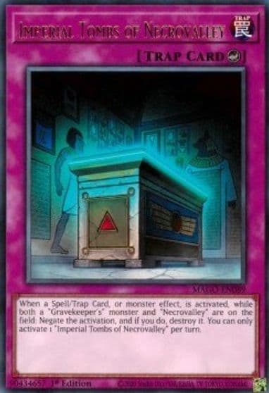 Imperial Tombs of Necrovalley Maximum Gold Yu-Gi-Oh! card