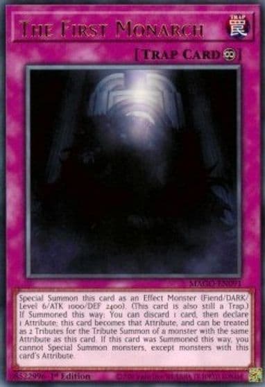 The First Monarch Maximum Gold Yu-Gi-Oh! card