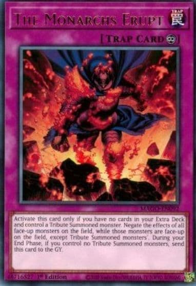 The Monarchs Erupt Maximum Gold Yu-Gi-Oh! card