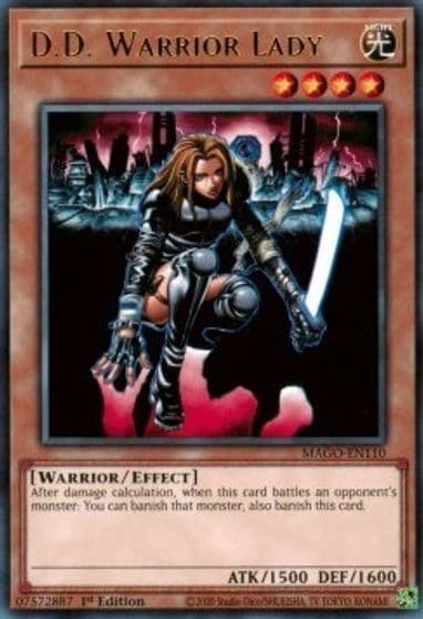 DD Warrior Lady Maximum Gold Yu-Gi-Oh! card