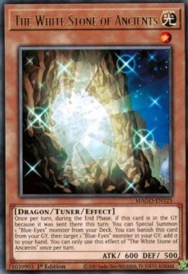 The White Stone of Ancients Maximum Gold Yu-Gi-Oh! card