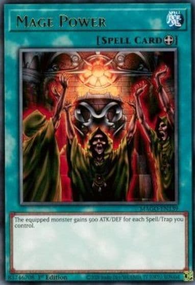 Mage Power Maximum Gold Yu-Gi-Oh! card