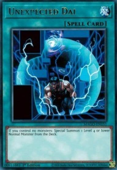 Unexpected Dai Maximum Gold Yu-Gi-Oh! card