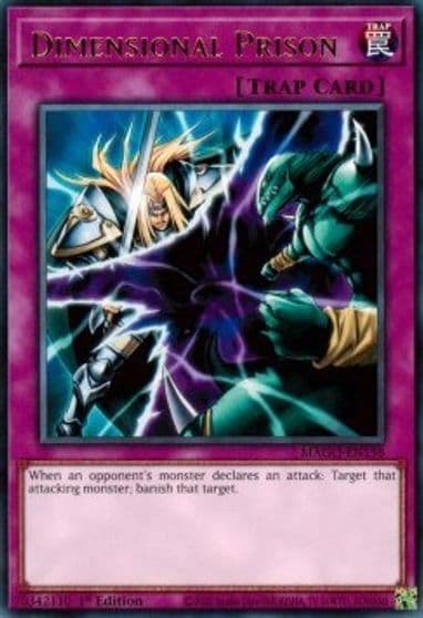 Dimensional Prison Maximum Gold Yu-Gi-Oh! card