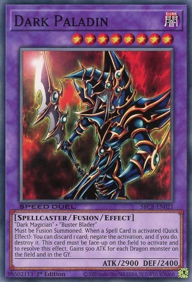 Dark Paladin Speed Duel: Battle City Box Yu-Gi-Oh! card