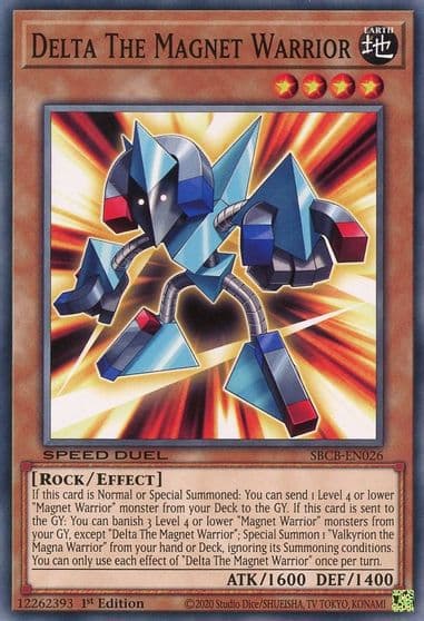 Delta The Magnet Warrior Speed Duel: Battle City Box Yu-Gi-Oh! card