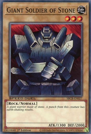 Giant Soldier of Stone Speed Duel: Battle City Box Yu-Gi-Oh! card