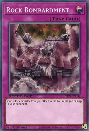 Rock Bombardment Speed Duel: Battle City Box Yu-Gi-Oh! card