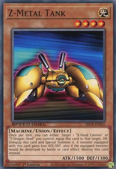 Z Metal Tank Speed Duel: Battle City Box Yu-Gi-Oh! card