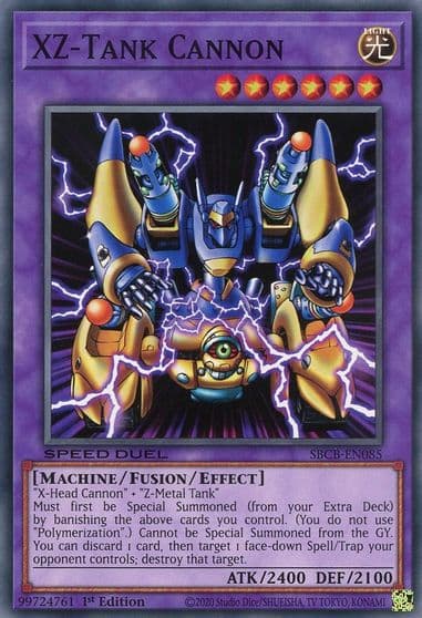 XZ Tank Cannon Speed Duel: Battle City Box Yu-Gi-Oh! card