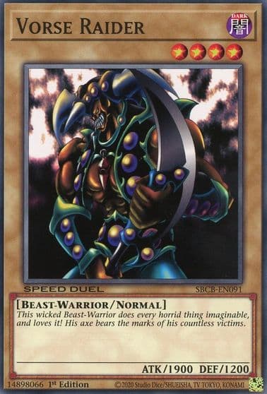 Vorse Raider Speed Duel: Battle City Box Yu-Gi-Oh! card
