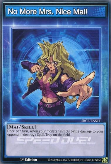 No More Mrs Nice Mai Speed Duel: Battle City Box Yu-Gi-Oh! card