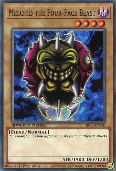 Melchid the Four Face Beast Speed Duel: Battle City Box Yu-Gi-Oh! card