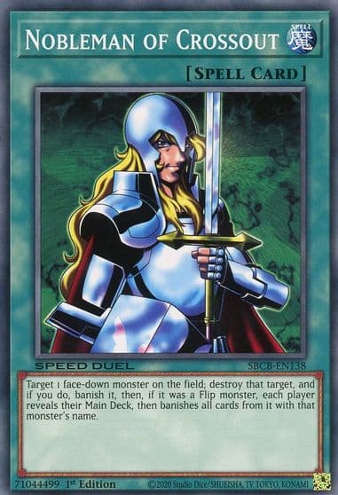 Nobleman of Crossout Speed Duel: Battle City Box Yu-Gi-Oh! card