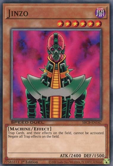 Jinzo Speed Duel: Battle City Box Yu-Gi-Oh! card