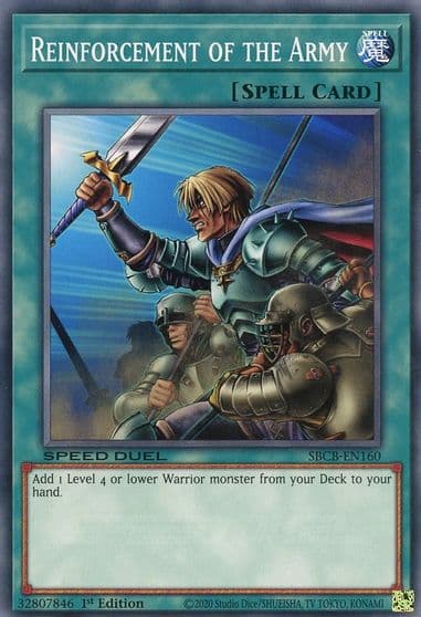 Reinforcement of the Army Speed Duel: Battle City Box Yu-Gi-Oh! card