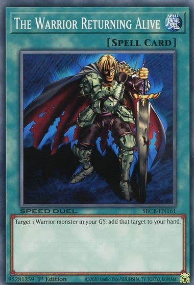 The Warrior Returning Alive Speed Duel: Battle City Box Yu-Gi-Oh! card