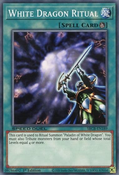 White Dragon Ritual Speed Duel: Battle City Box Yu-Gi-Oh! card
