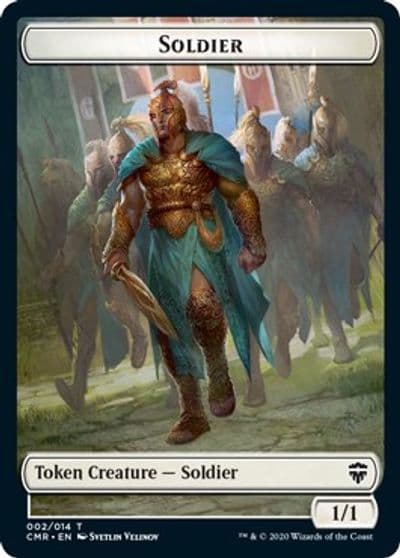 Soldier Token Commander Legends Magic card