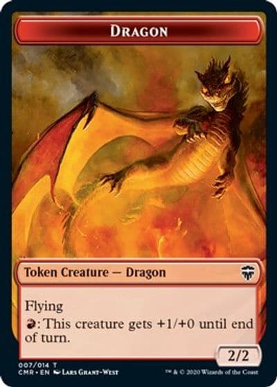Dragon Treasure Double Sided Token Commander Legends Magic card