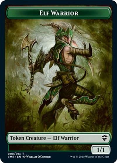 Elf Warrior Zombie Double Sided Token Commander Legends Magic card