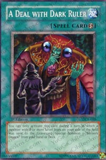 A Deal with Dark Ruler Dark Crisis Yu-Gi-Oh! card