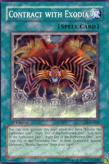 Contract with Exodia Dark Crisis Yu-Gi-Oh! card