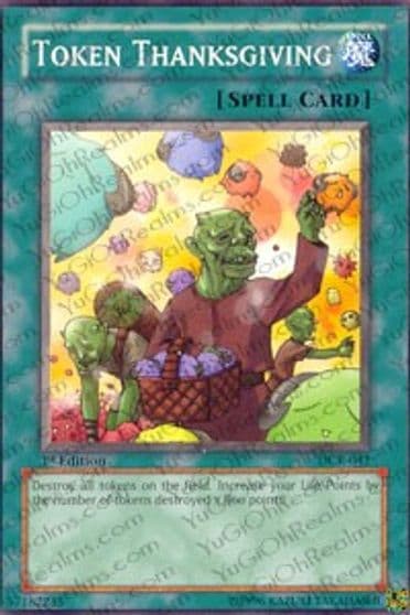 Token Thanksgiving Dark Crisis Yu-Gi-Oh! card