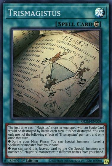 Trismagistus Genesis Impact Yu-Gi-Oh! card