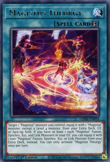 Magistus Theurgy Genesis Impact Yu-Gi-Oh! card