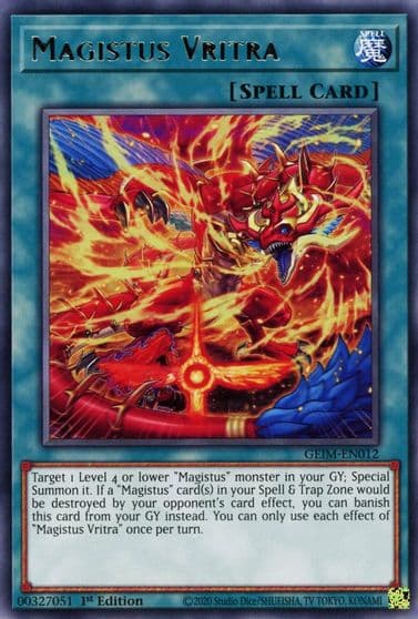 Magistus Vritra Genesis Impact Yu-Gi-Oh! card