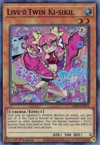 Live Twin Ki sikil Genesis Impact Yu-Gi-Oh! card