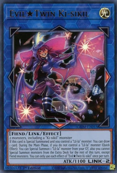 Evil Twin Ki sikil Genesis Impact Yu-Gi-Oh! card