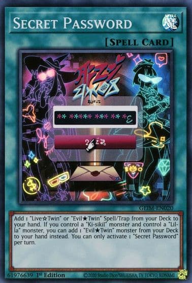 Secret Password Genesis Impact Yu-Gi-Oh! card