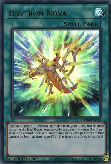 Drytron Nova Genesis Impact Yu-Gi-Oh! card