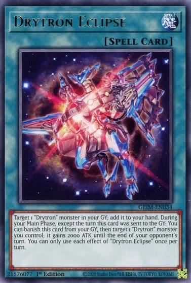 Drytron Eclipse Genesis Impact Yu-Gi-Oh! card