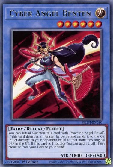 Cyber Angel Benten Genesis Impact Yu-Gi-Oh! card