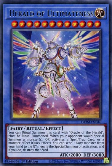 Herald of Ultimateness Genesis Impact Yu-Gi-Oh! card