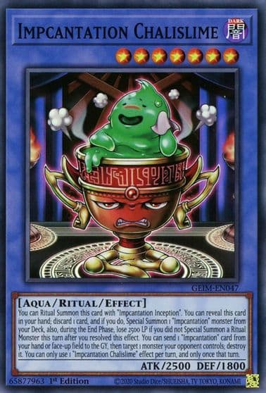 Impcantation Chalislime Genesis Impact Yu-Gi-Oh! card
