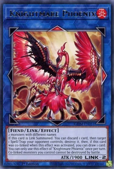 Knightmare Phoenix Genesis Impact Yu-Gi-Oh! card
