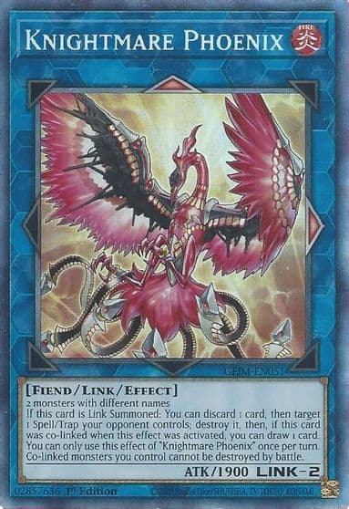 Knightmare Phoenix CR Genesis Impact Yu-Gi-Oh! card