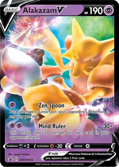 Alakazam V - SWSH083 SWSH: Sword & Shield Promo Cards Pokemon card