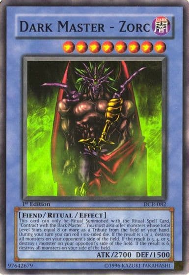 Dark Master Zorc Dark Crisis Yu-Gi-Oh! card