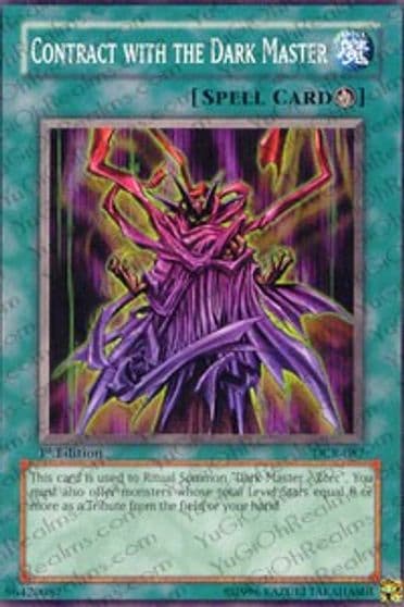 Contract with the Dark Master Dark Crisis Yu-Gi-Oh! card